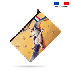 Kit pochette motif licorne - Création Stillistic