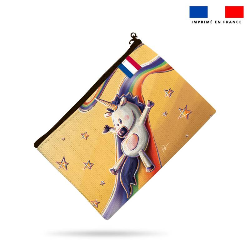 Kit pochette motif licorne toboggan - Création Stillistic