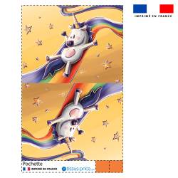 Kit pochette motif licorne - Création Stillistic