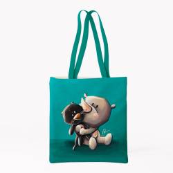 Coupon pour tote-bag motif bébé rhinocéros - Création Stillistic