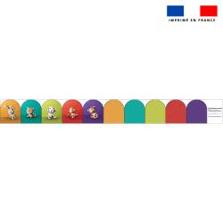 Kit mini-gants nettoyants motif animaux colorés - Création Stillistic
