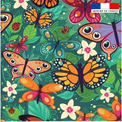 Coupon pour serviette de plage motif papillon - Création Pilar Berrio