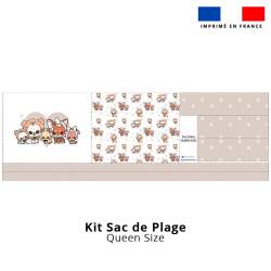 Kit couture sac cabas motif chien adorable - Création Jolifox