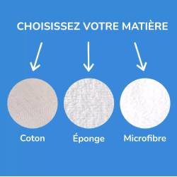 Coupon lingettes lavables motif libellule - Création Lita Blanc