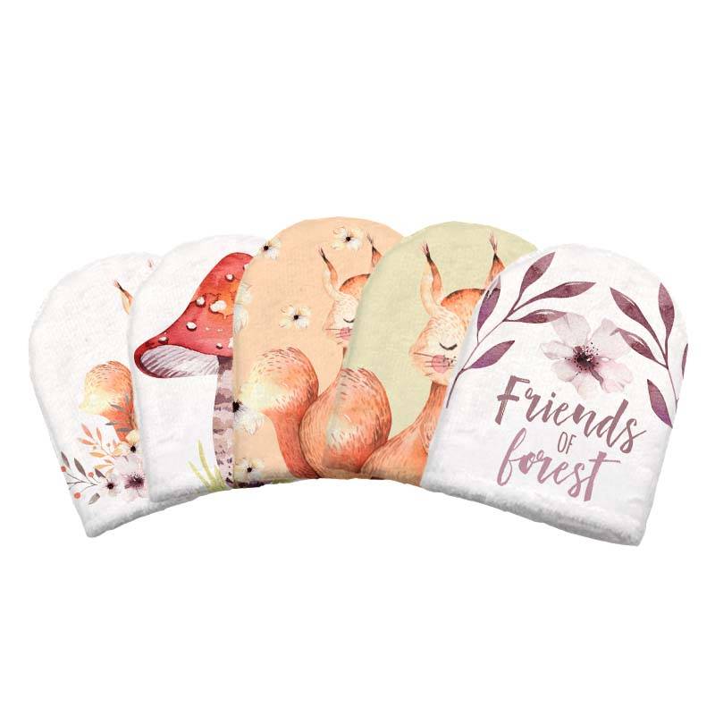 Kit mini-gants nettoyants motif friends of forest