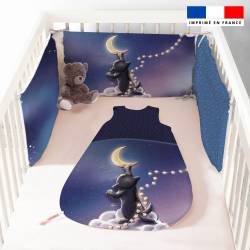 Coupon pour tour de lit motif chat sirius - Création Stillistic