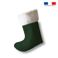 Kit chaussette de noel motif renne Christmas + Fausse fourrure - Création Stillistic