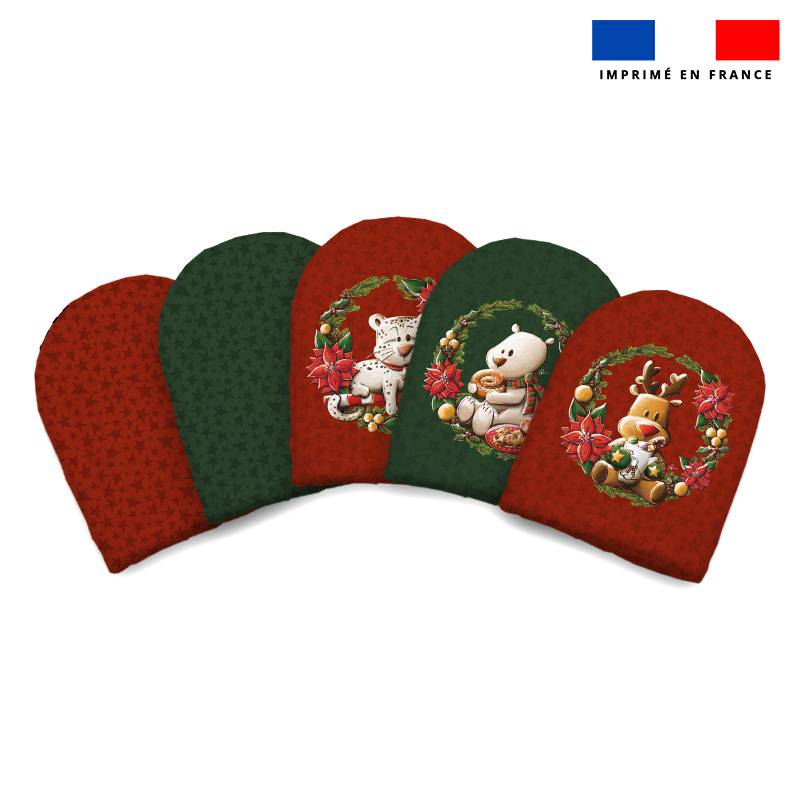 Kit mini-gants nettoyants motif Christmas - Création Stillistic
