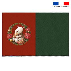 Coupon pour tote-bag motif ours Christmas - Création Stillistic