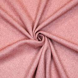 Tissu pailleté stretch rose