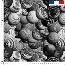 Boules de peinture Stella - Fond gris - Création Pierre-Alexandre PAUGAM