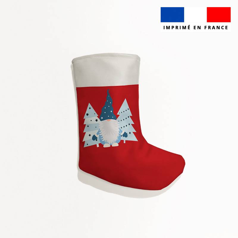 Kit chaussette de noel motif lutin de Noël