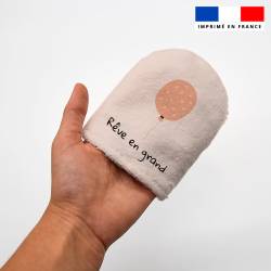 Mini gant de toilette enfant noel- lingette lavable - saperlyviolette