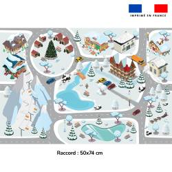 Circuit pour station de ski - Fond blanc