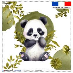 Coupon 45x45 cm motif panda...