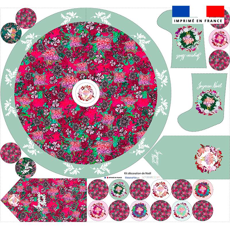 Kit décoration de Noel motif bohème - Création Lili Bambou Design