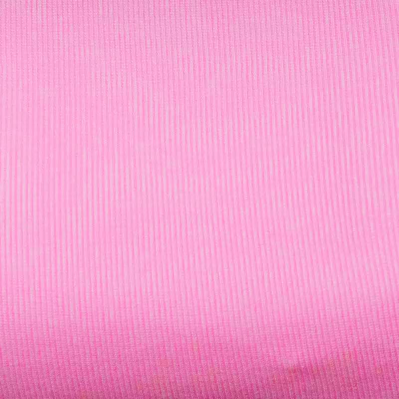 Tissu tubulaire bord-côte maille rose bonbon