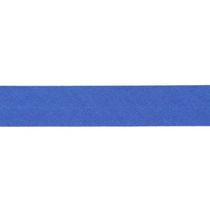 Biais en coton 20 mm bleu indigo