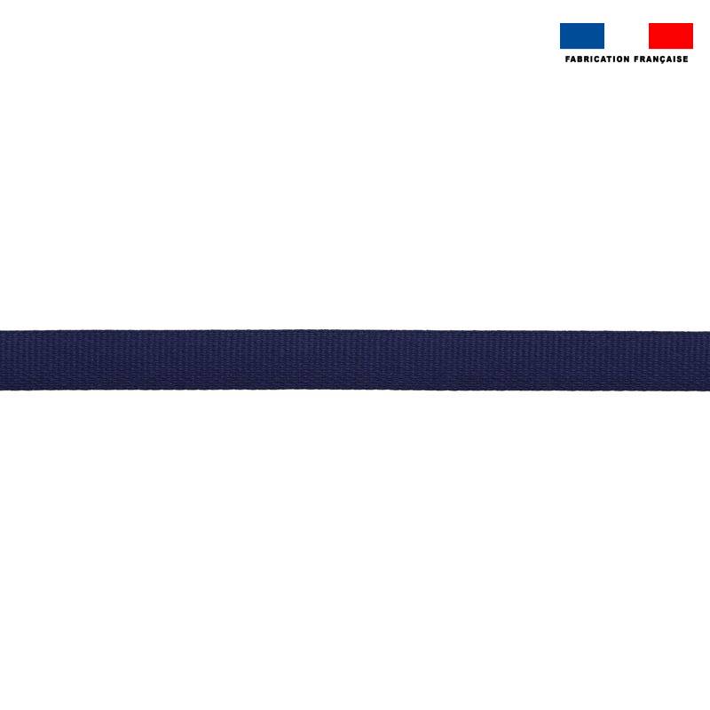 Sangle polyester aspect coton 23mm bleu marine