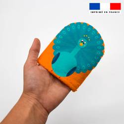 Kit mini-gants nettoyants motif animaux jungle color