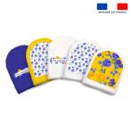 Kit mini-gants nettoyants motif fleur de pensée