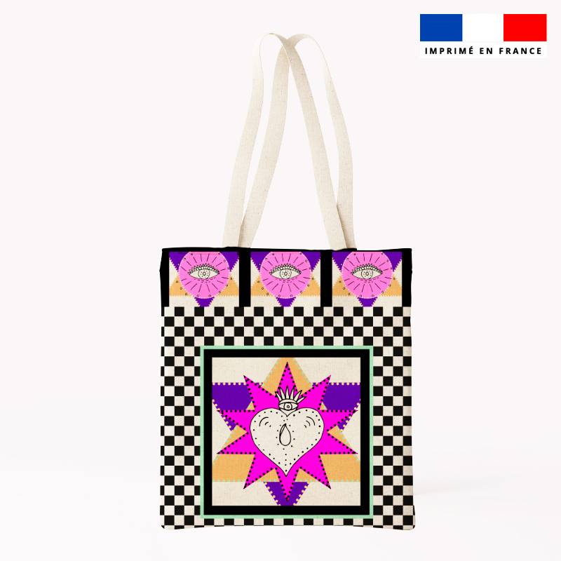Coupon pour tote-bag motif coeur - Création Lili Bambou Design