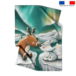 Coupon couverture imprimé animaux polaires - Création Stillistic