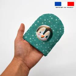 Kit mini-gants nettoyants motif animaux du froid - Création Stillistic