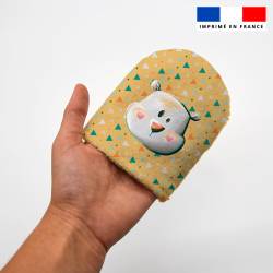 Kit mini-gants nettoyants motif animaux polaires - Création Stillistic