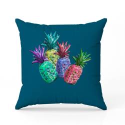 Coupon 45x45 cm imprimé ananas multicolores - Création Cat&Colours