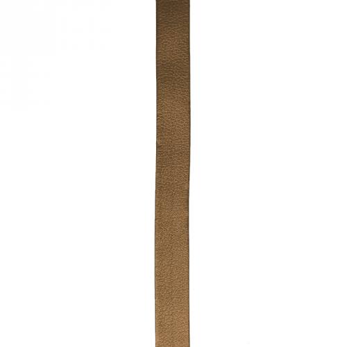 coupon - Coupon 100cm - Biais replié simili cuir bronze 20 mm