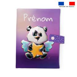 Patron protège carnet de santé personnalisé - Panda Ange - Création Stillistic