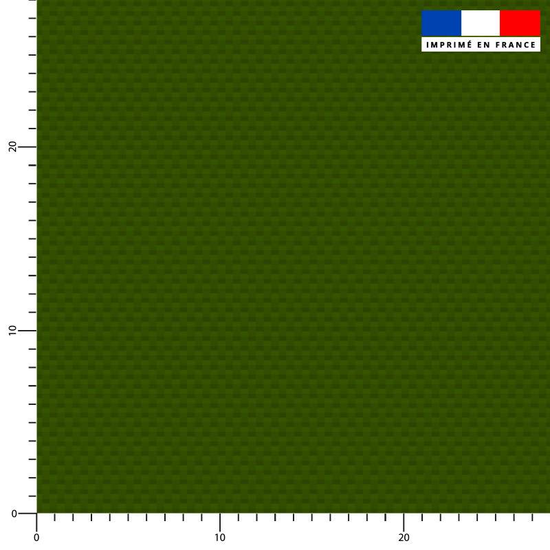 Tissu imperméable motif aspect tissé uni vert foncé