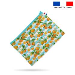 Kit pochette motif maitresse et fleurs d'oranger