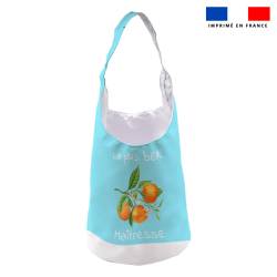 Kit sac seau motif maitresse et fleurs d'oranger