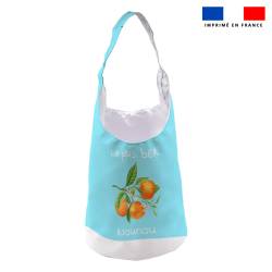 Kit sac seau motif nounou et fleurs d'oranger