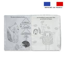 Kit livre à colorier histoire Les amis de la forêt