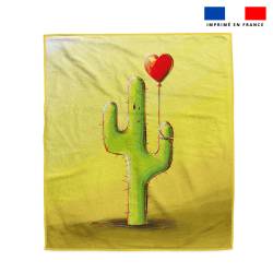 Coupon serviette de plage motif cactus - Création Stillistic