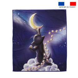 Coupon serviette de plage motif chat Sirius - Création Stillistic