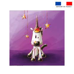 Coupon serviette de plage motif licorne - Création Stillistic