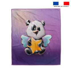 Coupon serviette de plage motif panda ange - Création Stillistic