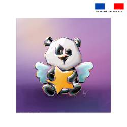 Coupon serviette de plage motif ange panda - Création Stillistic