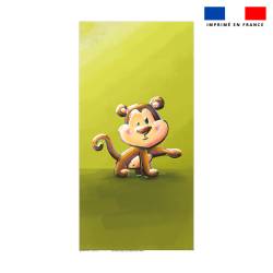 Coupon serviette de plage motif singe - Création Stillistic