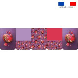 Lot de 5 coupons éponge pour serviettes de table pour enfant motif loutre coeur - Création Stillistic