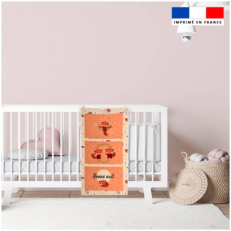 Coupon pour vide-poches motif panda roux