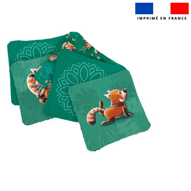 Coupon lingettes lavables motif yoga - Création Stillistic