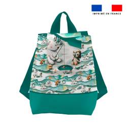 Kit sac à dos enfant motif aventure polaire - Création Stillistic