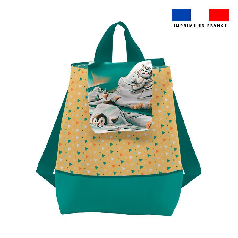 Kit sac à dos enfant motif jeu givré - Création Stillistic