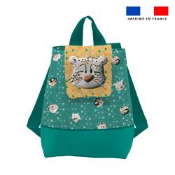 Kit sac à dos enfant motif tigre polaire - Création Stillistic