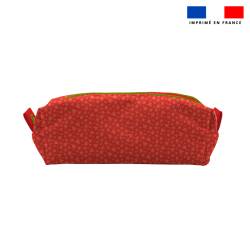 Kit trousse double compartiment motif raton laveur + 1 trousse assortie - Création Stillistic